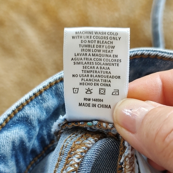 XL AKIRA LACE UP DAISY DUKE DENIM Micro SHORTS - Picture 9 of 9